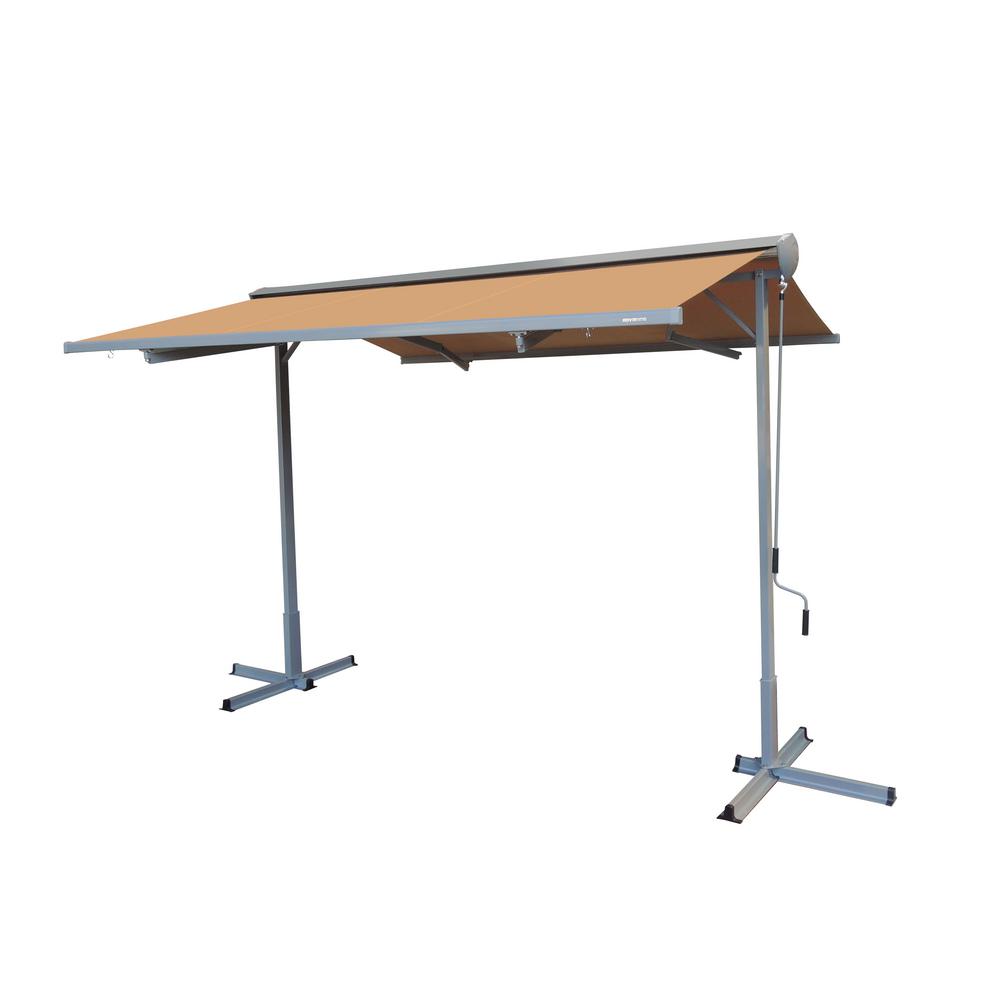 Advaning 14 ft. FS Series Free Standing Semi-Cassette Manual Retractable Patio... by Advaning