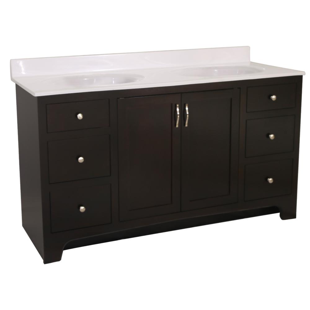 Modern Cultured Marble 60 Inch Vanities Bathroom 60 In X 21 33 1 2