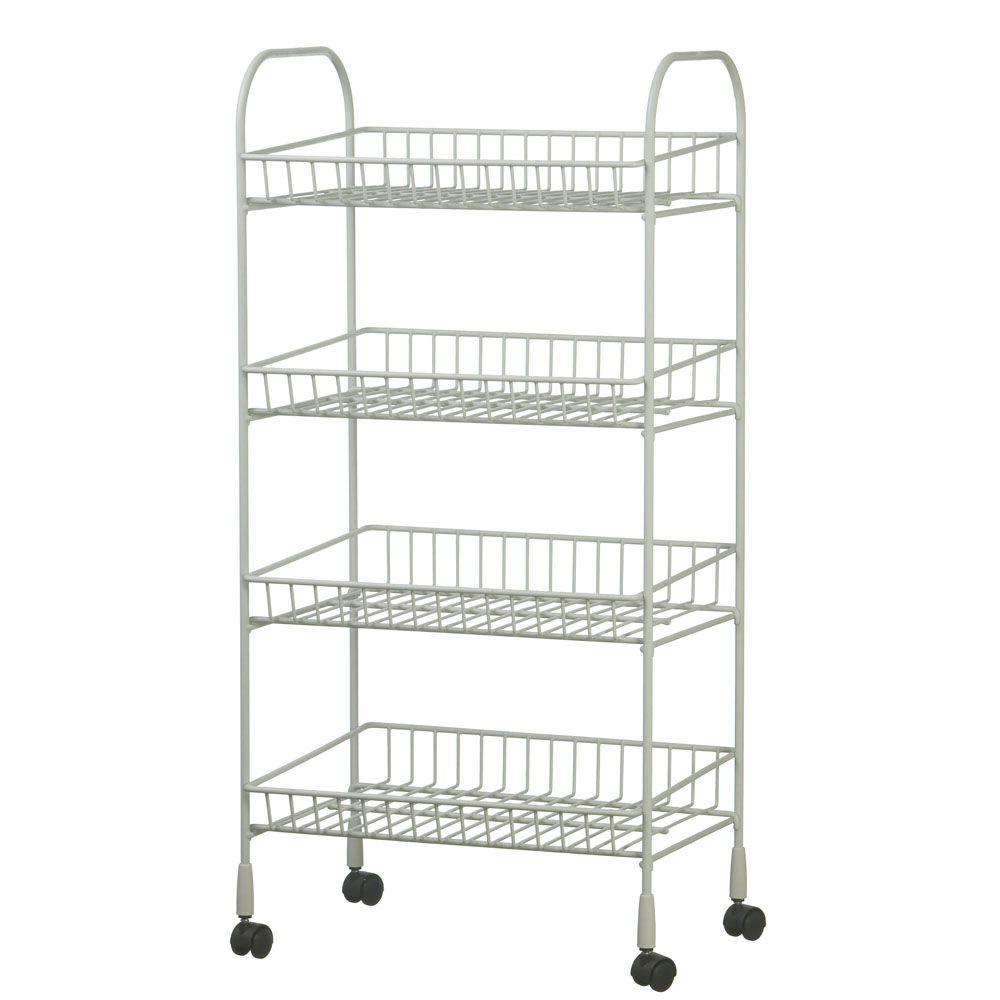 ClosetMaid 34 in. 4Tier Rolling Storage Cart1611 The Home Depot
