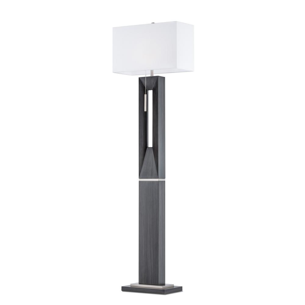 Nova Of California Parallux Floor Lamp Charcoal Gray