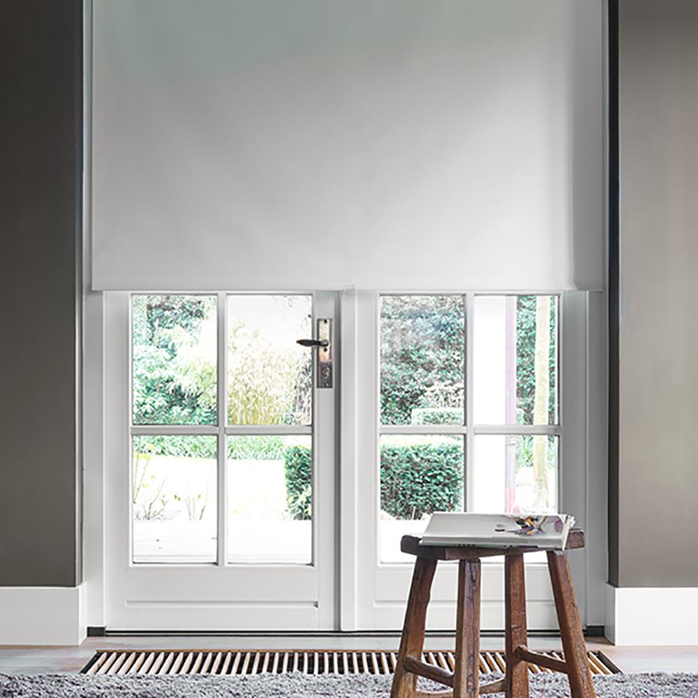 this review is fromcut to width bright white polyester blackout motorized roller shade 35 in w x 72 in l - Motorized Roller Shades this review is fromcut to width bright white polyester blackout motorized roller shade 35 in w x 72 in l - Motorized Roller Shades