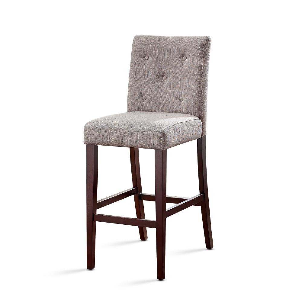American Woodcrafters Evie 29 In Oyster Tufted Back Bar Stool B2 American Woodcrafters Evie 29 In Oyster Tufted Back Bar Stool