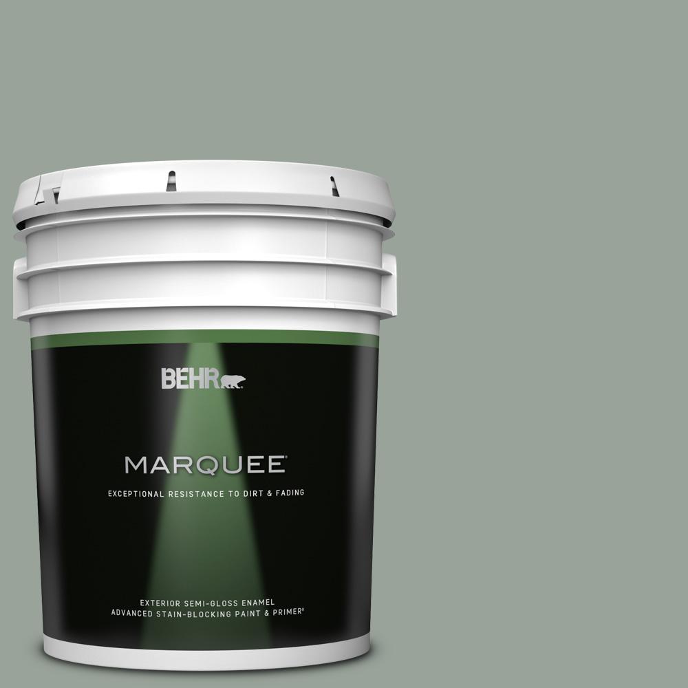BEHR MARQUEE 5 gal. #N410-4 Natures Gift Semi-Gloss Enamel Exterior
