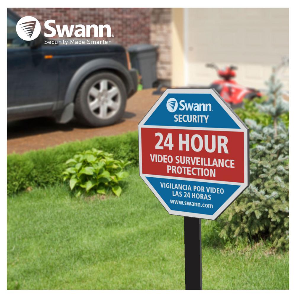 Reviews For Swann Yss Security Yard Stake Sign Sw276 The Home Depot Swann Yss Security Yard Stake