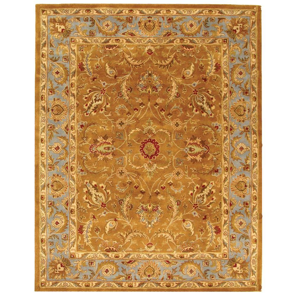 Safavieh Heritage Brown Blue 6 Ft X 9 Area Rug Hg812a The Safavieh Heritage Brown Blue 6 Ft X 9 Area Rug