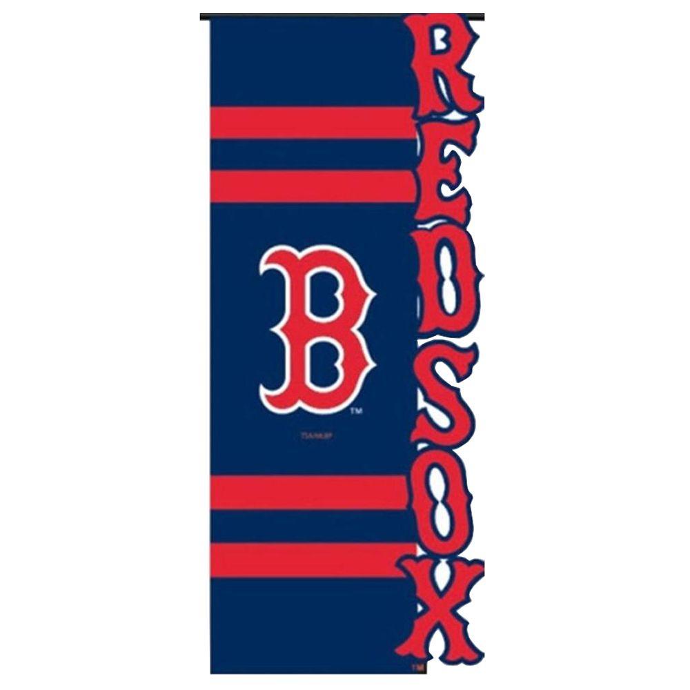 Team Sports America MLB 1 ft. x 11/2 ft. Nylon Boston Red Sox Sculpted