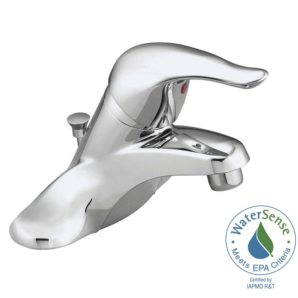 Moen Chateau 4 In Centerset Single Handle Low Arc Bathroom Faucet