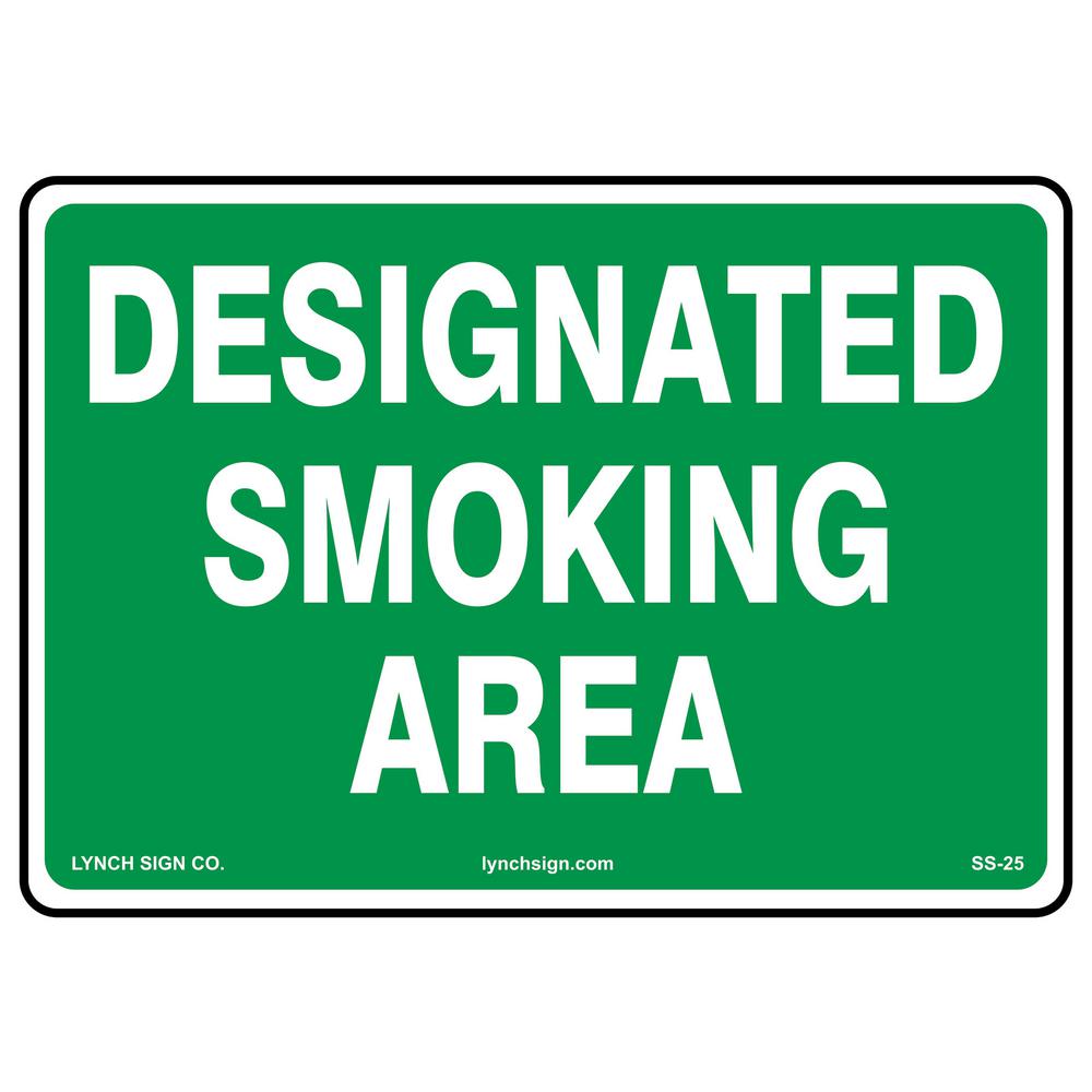 Smoking / No Smoking Sign Stock Signs Signage The Home Depot