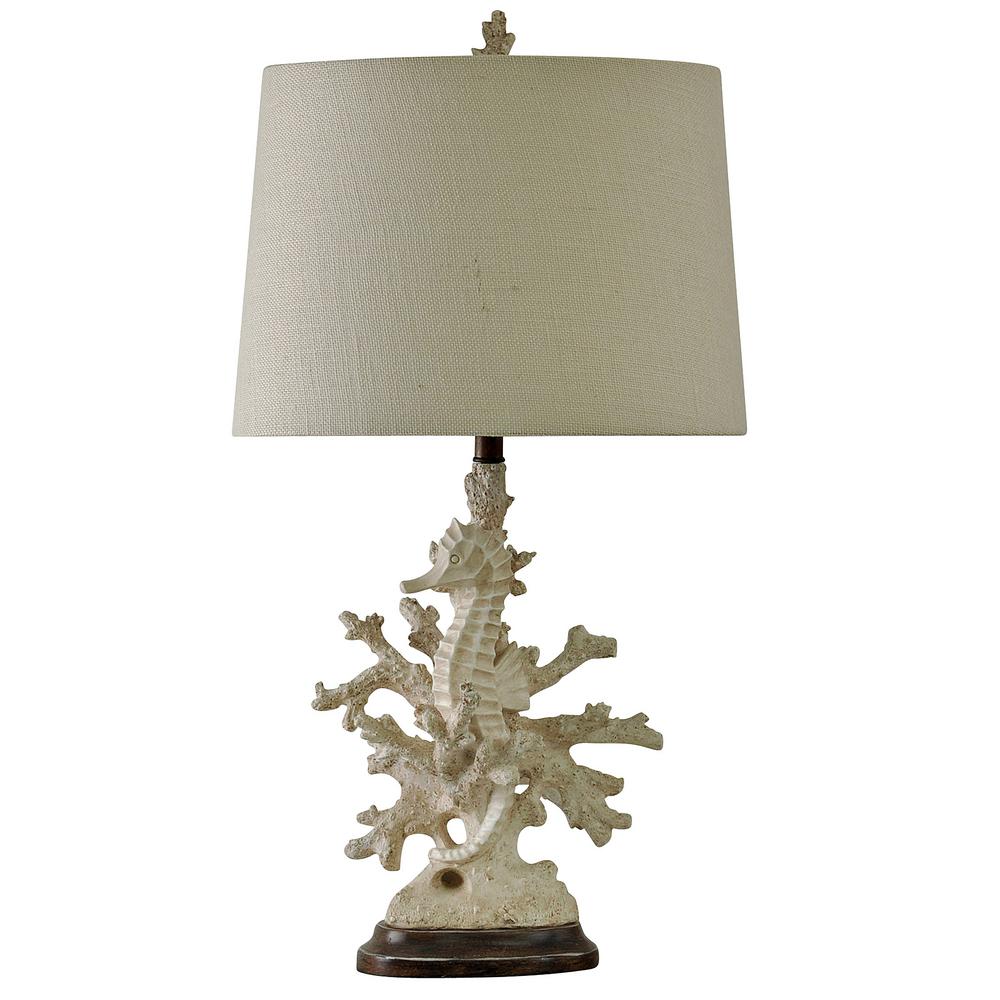 coral table lamp