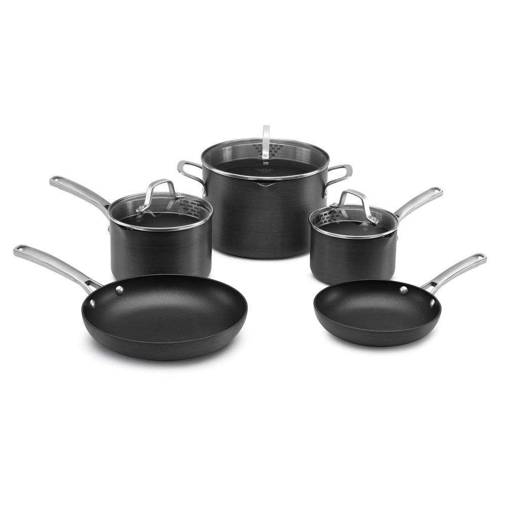 Calphalon Clic 8 Piece Non Stick Cookware Set 1943340 The Home Calphalon Clic 8 Piece Non Stick Cookware Set