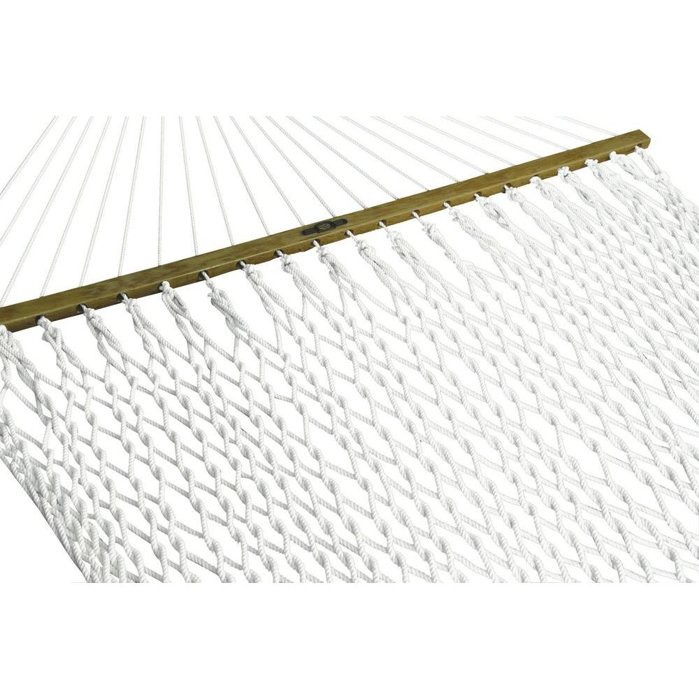 Pawleys Island 13 ft. Presidential Polyester Patio Rope Hammock in White by Pawleys Island