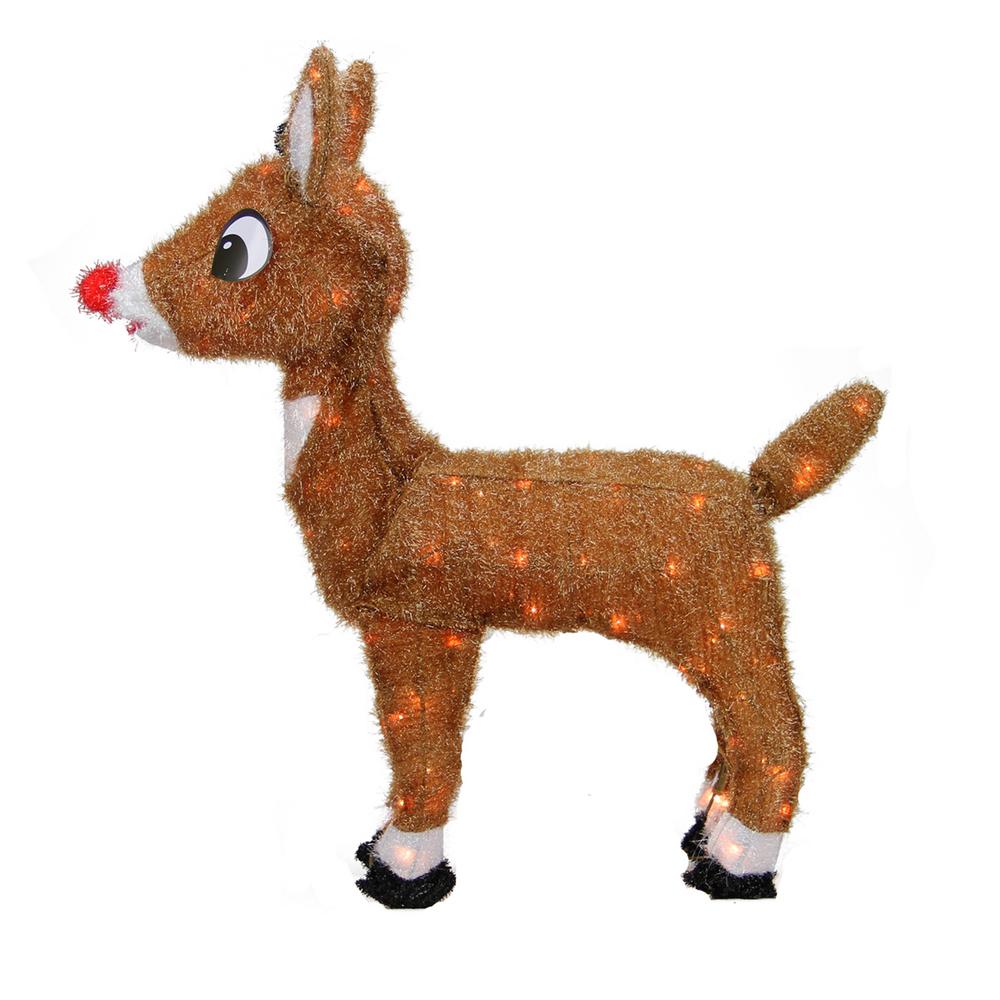 Reindeer Xmas Product Works 26 in Christmas Pre Lit Rudolph the Red 