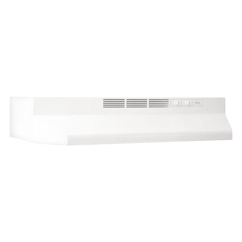 Broan 42000 Series 36 in. Range Hood in White423601 The Home Depot
