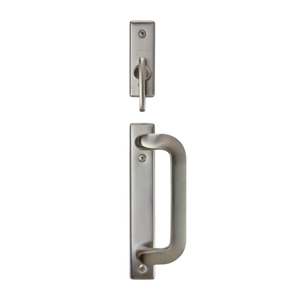 Andersen Anvers 2Panel Gliding Patio Door Hardware Set in Satin Nickel2565541 The Home Depot