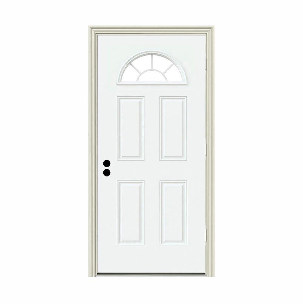 30 x 80 - Exterior Prehung - Left Hand/Outswing - Steel Doors - Front ...