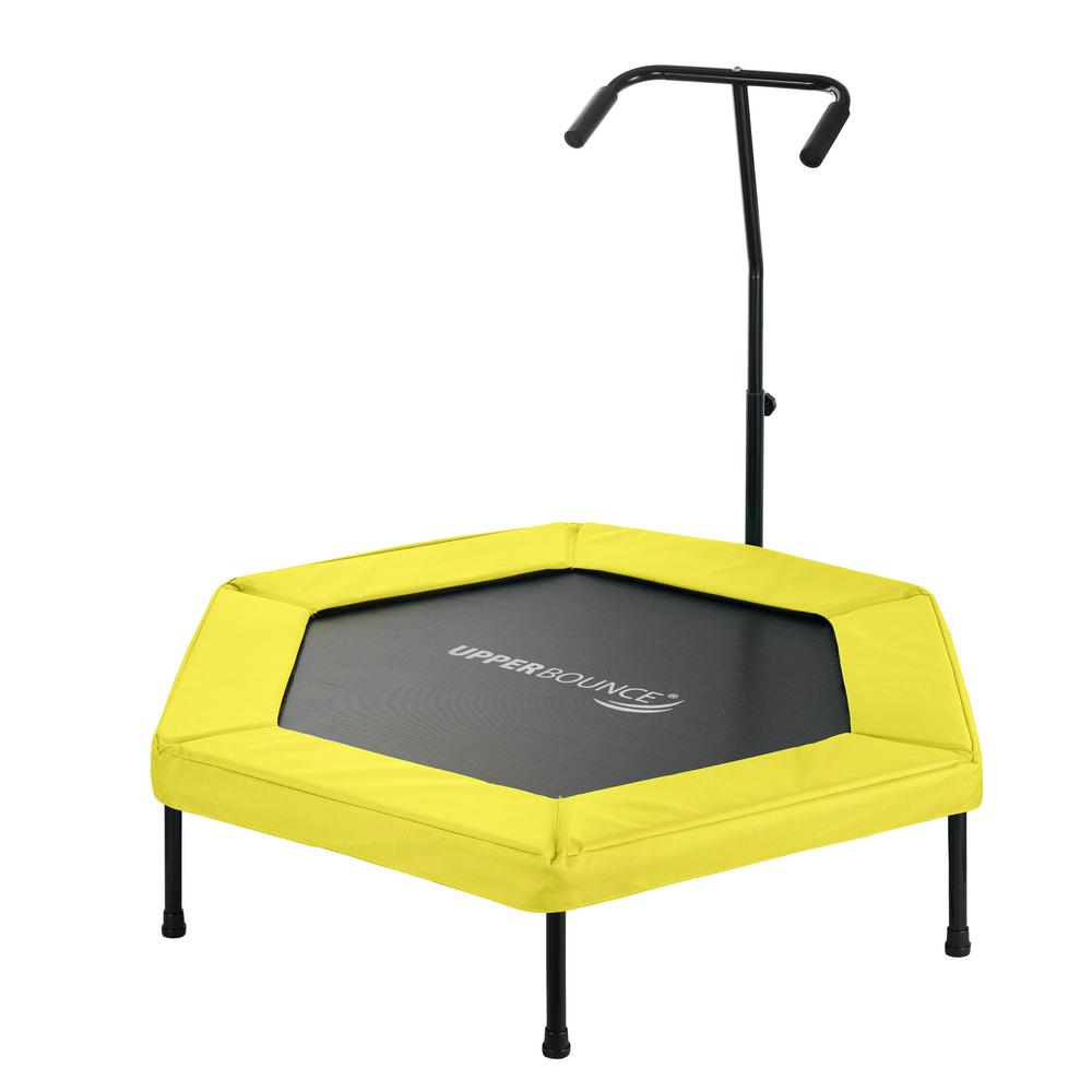Upper Bounce 50 in. Hexagonal Fitness MiniTrampoline with TShaped