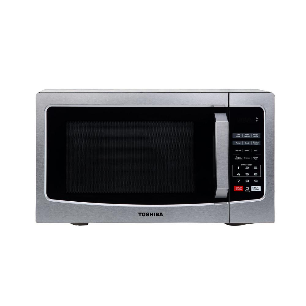 Toshiba 1.1 cu. Ft. Countertop Digital Microwave in Stainless Steel