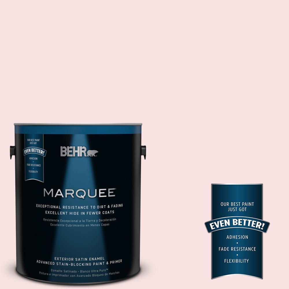 BEHR MARQUEE 1-gal. #RD-W2 Candy Floss Satin Enamel Exterior Paint ... BEHR MARQUEE 1-gal. #RD-W2 Candy Floss Satin Enamel Exterior Paint ...