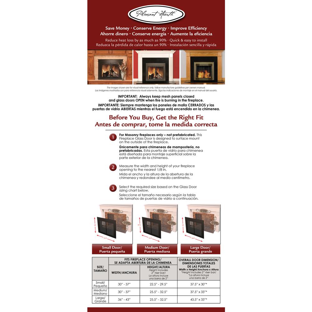 Pleasant Hearth Ascot Large Glass Fireplace Doors At 1002 The Home Depot - Pleasant Hearth Ascot Fireplace Glass Door With Mesh Panels Pleasant Hearth Ascot Large Glass Fireplace Doors At 1002 The Home Depot - Pleasant Hearth Ascot Fireplace Glass Door With Mesh Panels