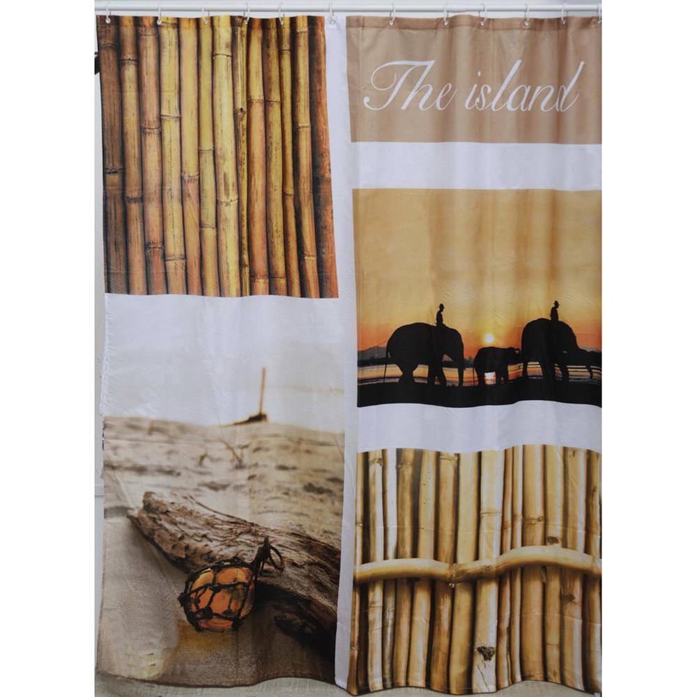 Brown Shower Curtains Shower Accessories The Home Depot