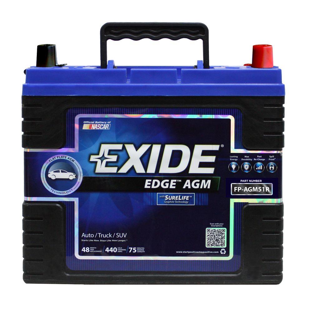 Edge 51R Auto AGM BatteryFPAGM51RDS The Home Depot