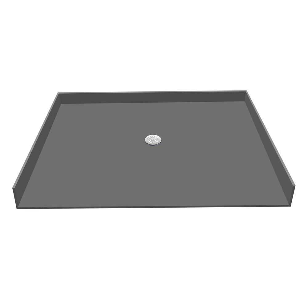 Redi Base 35 in. x 63 in. Barrier Free Shower Base with Center Drain