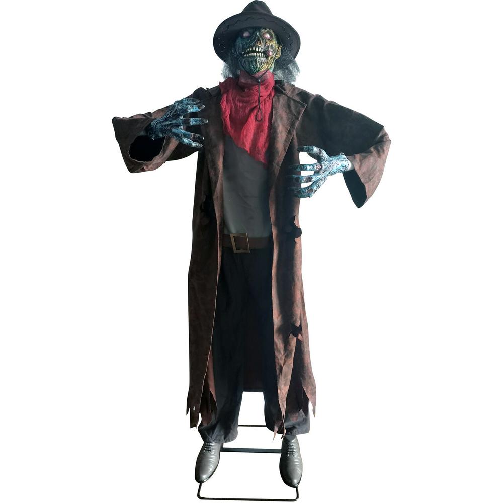 HAUNTED HILL FARMHaunted Hill Farm 74 in. Animatronic Cowboy Zombie