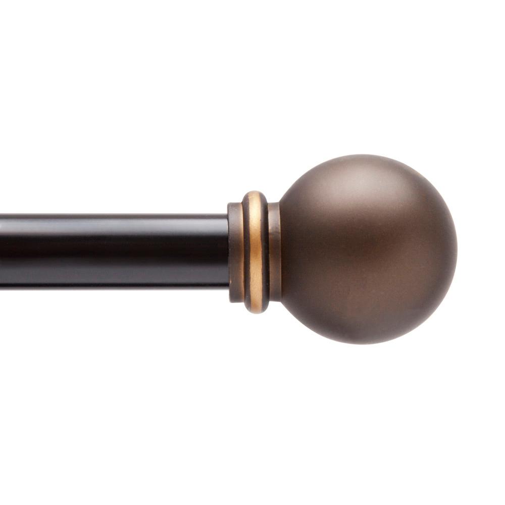 Kenney Chelsea 28 48 In Adjule 5 8 Standard Decorative Standard Decorative Window Single Curtain Rod In Oil Rubbed Bronze