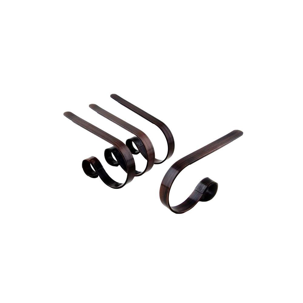 Original Mantleclip Oil Rubbed Bronze Stocking Holder 4 Pack Mc0411 The Home Depot