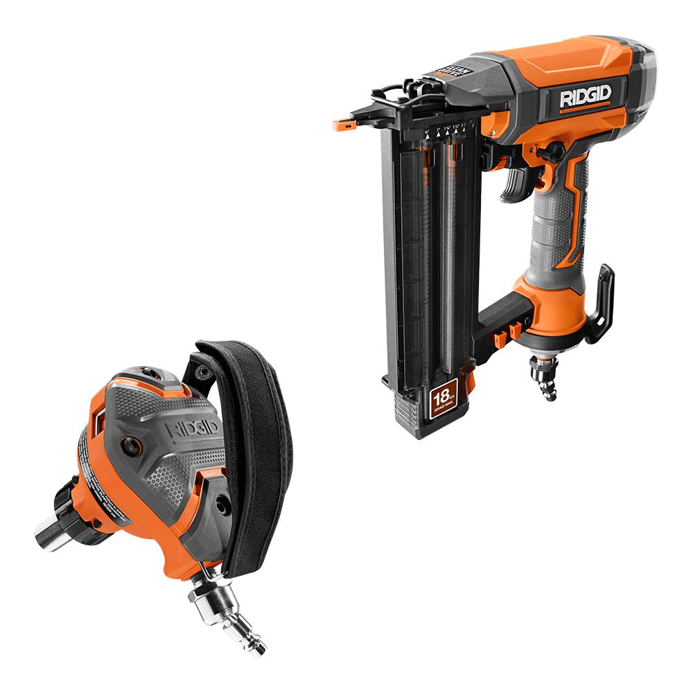 RIDGID Finishing Nailers Nail Guns The Home Depot