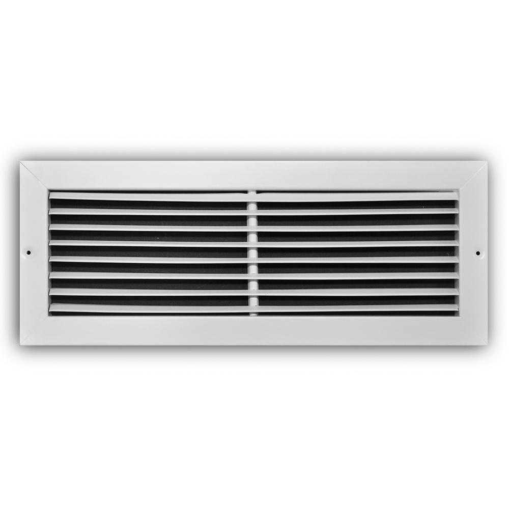 TruAire 20 in. x 8 in. White Fixed Bar Return Air Grille-270 20X08 ...