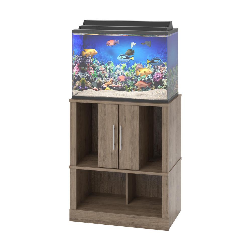 rustic aquarium stand