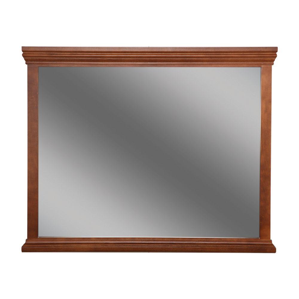 Amber Vanity Mirrors Bathroom The Home Depot W Framed Wall Mirror In Amber