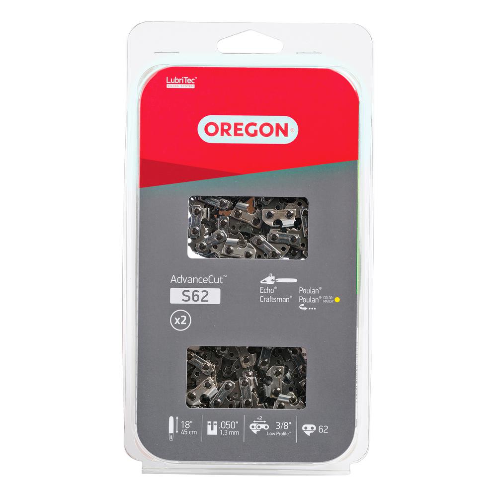 Chainsaw Chains Parts Accessories The Home Depot Chainsaw Chain 2 Pack