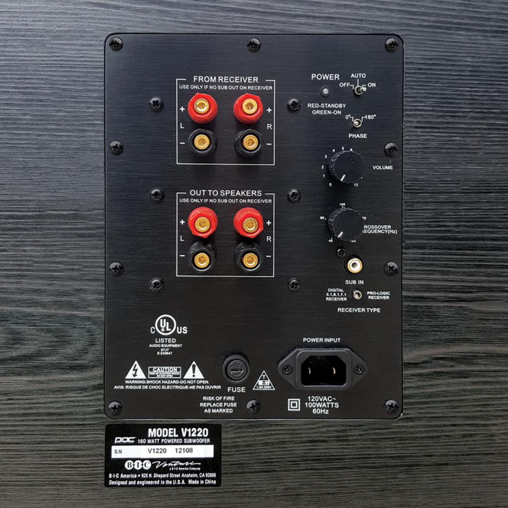 down firing powered subwoofer