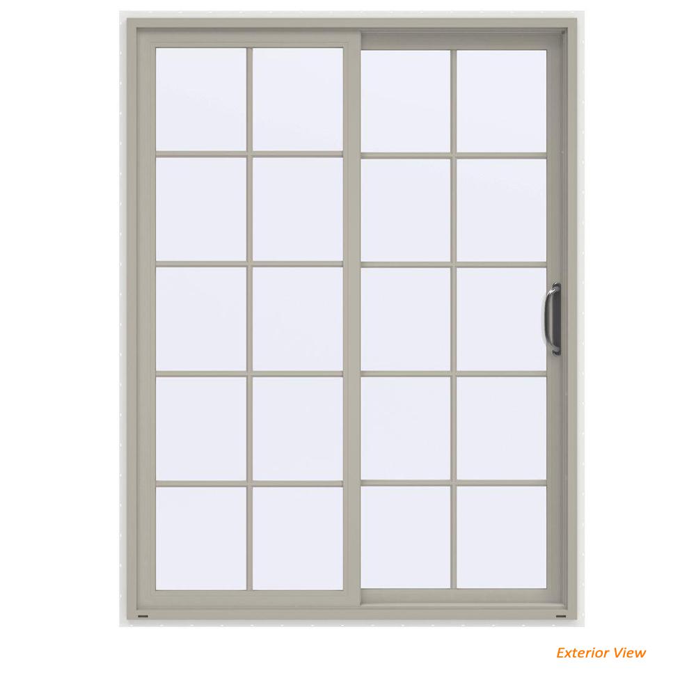 Andersen 60 In X 80 400 Series Frenchwood White Right Hand 60 In X 80 V 4500 Contemporary Desert Sand Vinyl Right