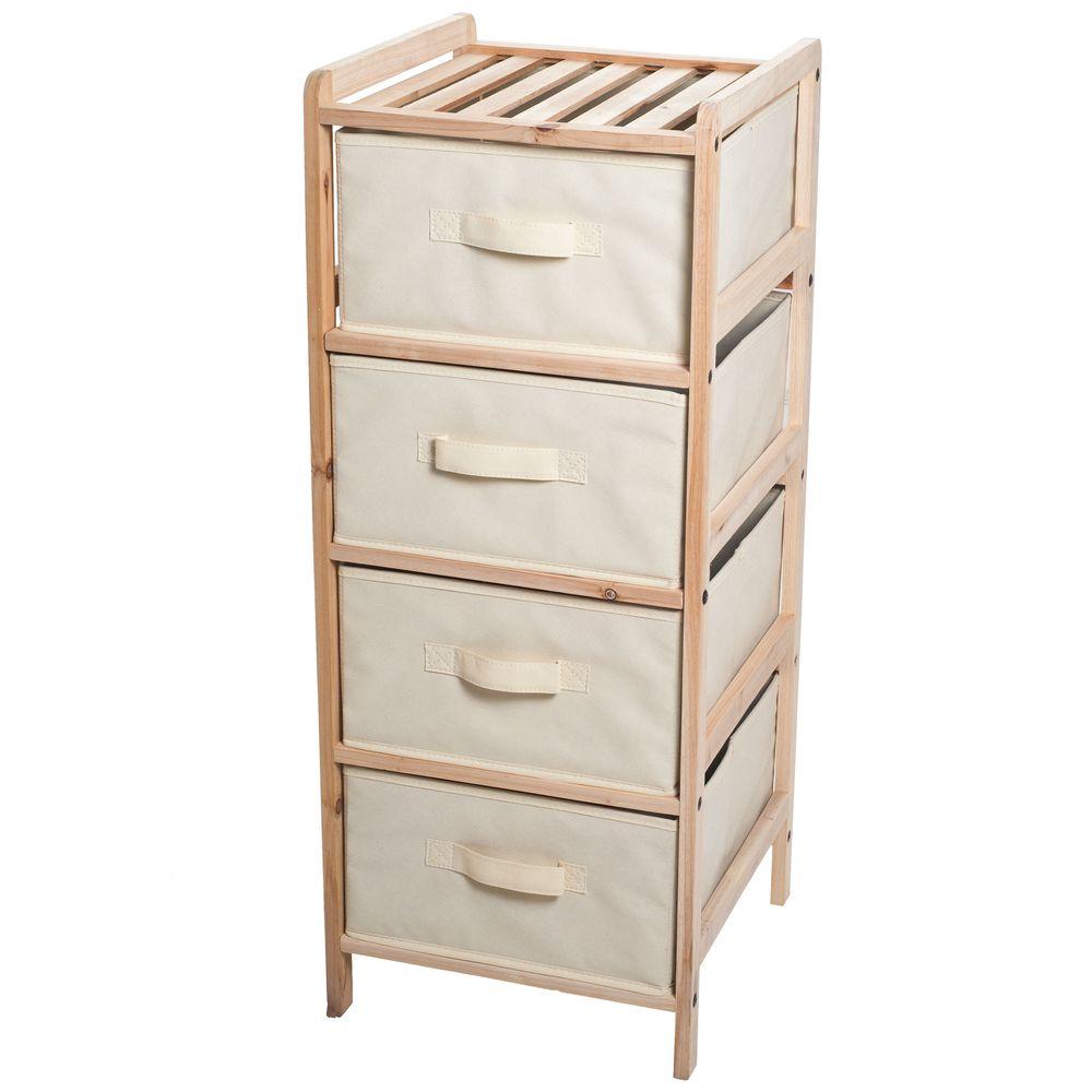 Lavish Home 4 Drawer Organization Wood Fabric Unit With Shelf Top 83 Lavish Home 4 Drawer Organization Wood Fabric Unit With Shelf Top