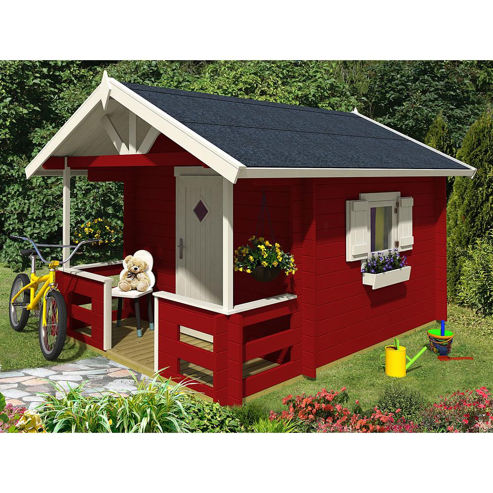 Allwood Kids Club Playhouse with Covered Front Porch PLH 