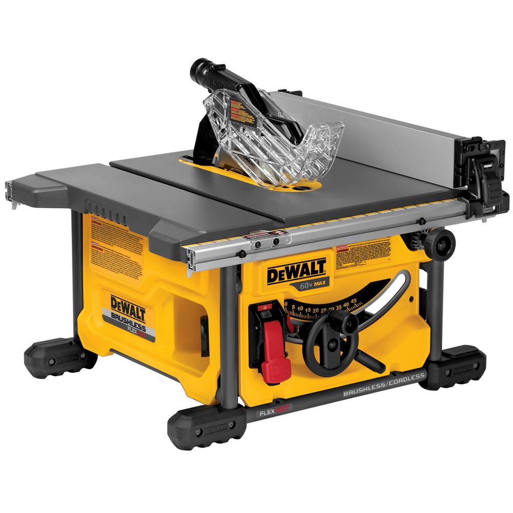 FLEXVOLT 60-Volt MAX Lithium-Ion Cordless Brushless 8-1/4 in. Table Saw (Tool-Only)