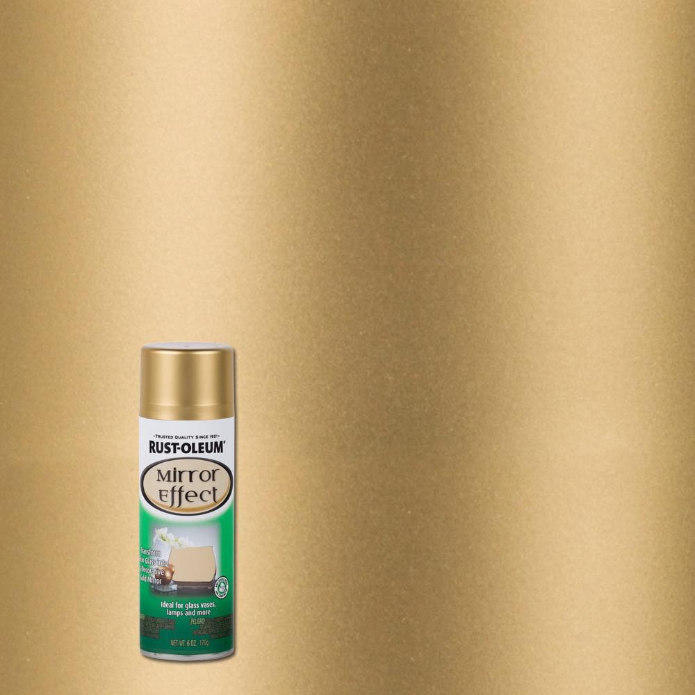 Rust Oleum Specialty 6 Oz Gold Mirror Effect Spray Paint 286477 Gold Mirror Effect Spray Paint