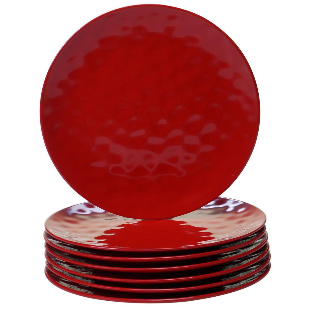 Certified International 6-Piece Red Dinner Plate Set-19989SET/6 - The