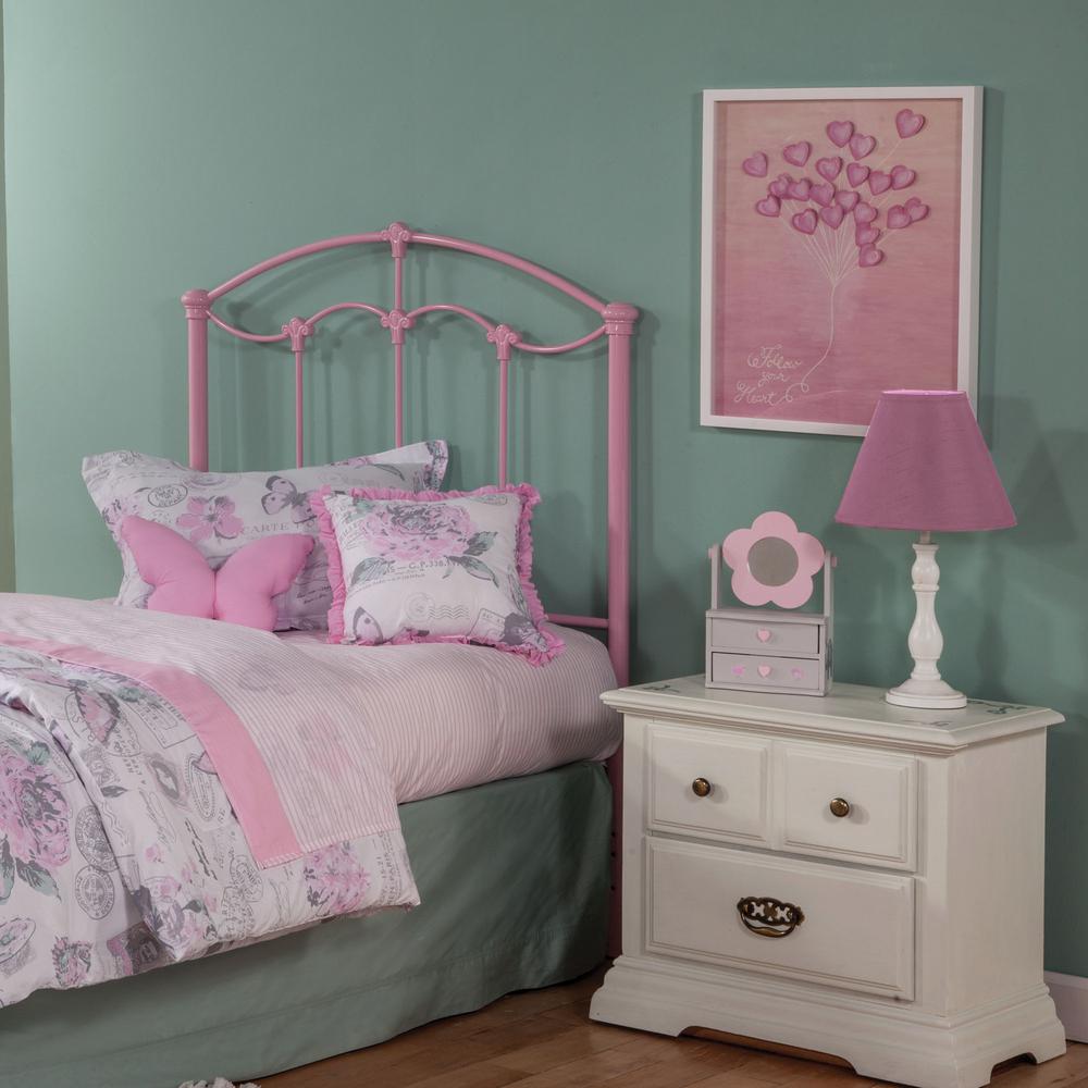 Twin Pink Beds Headboards Bedroom Furniture The Home Depot Amberley Pastel Pink Twin Headboard With Elegant Curves And Fl Medallions Accents