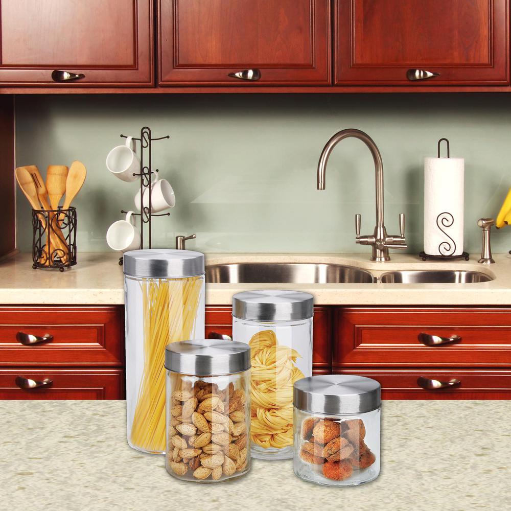 Old Dutch 4Piece Hammered Antique Copper Canister Set1843 The Home