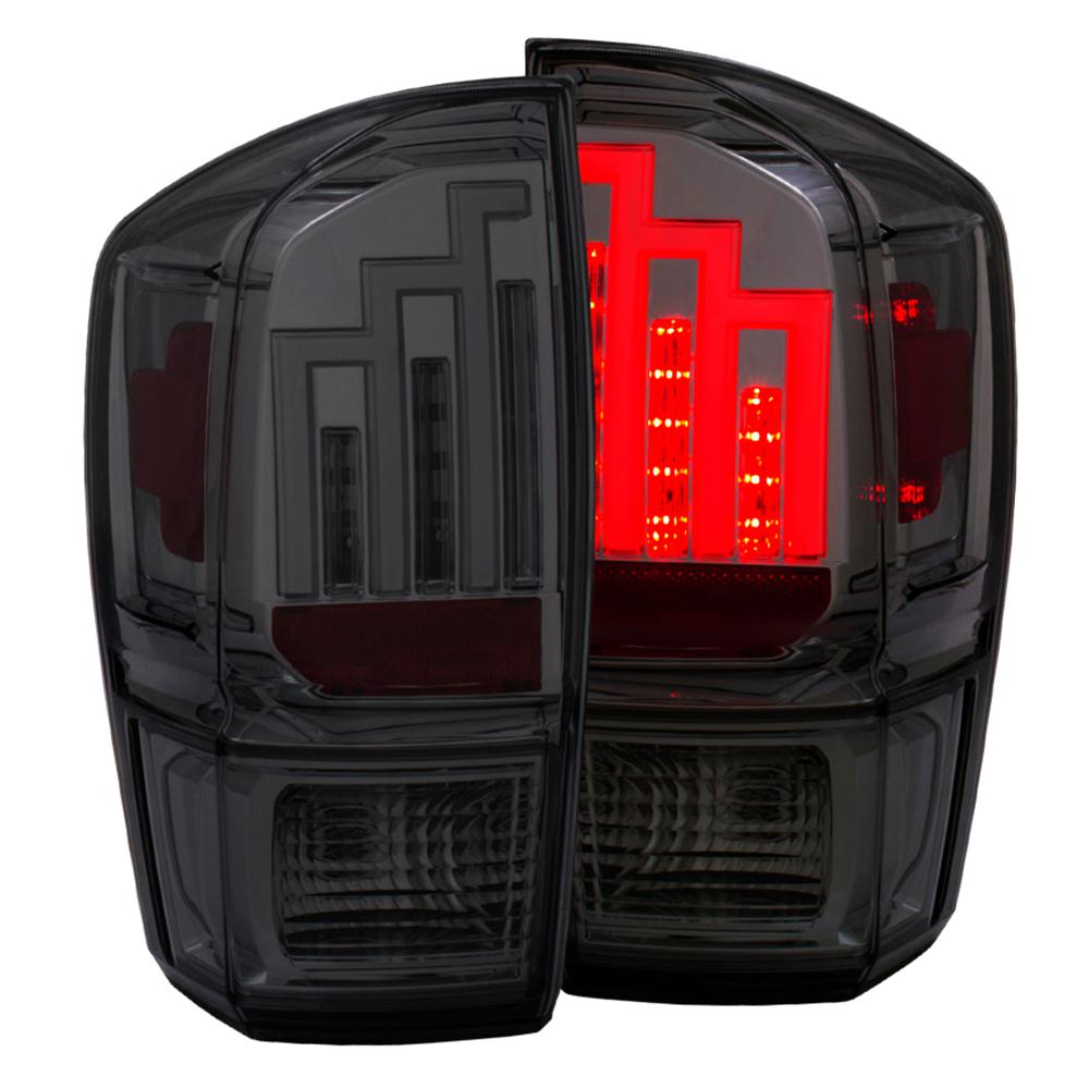 Anzo Usa 2016 2017 Toyota Tacoma Led Taillights Smoke 311282 The 2016 2017 Toyota Tacoma Led Taillights Smoke