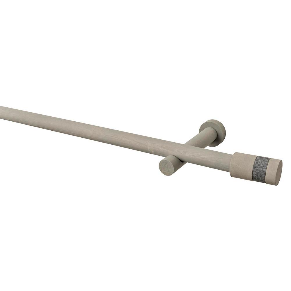 1 1 1 49 Wood Curtain Rods Window Treatments The Home Depot