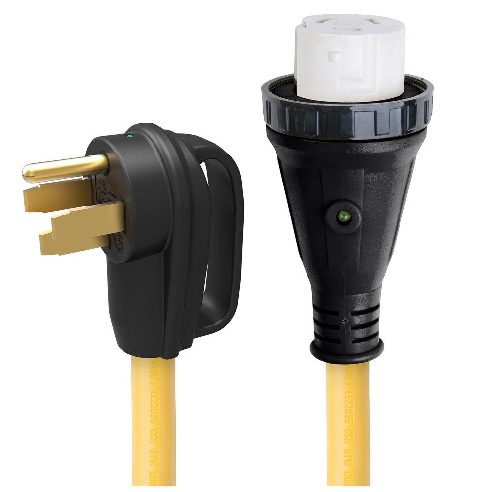 ParkPower 50 Amp Detachable Power Cord with Handle and Indicator Light