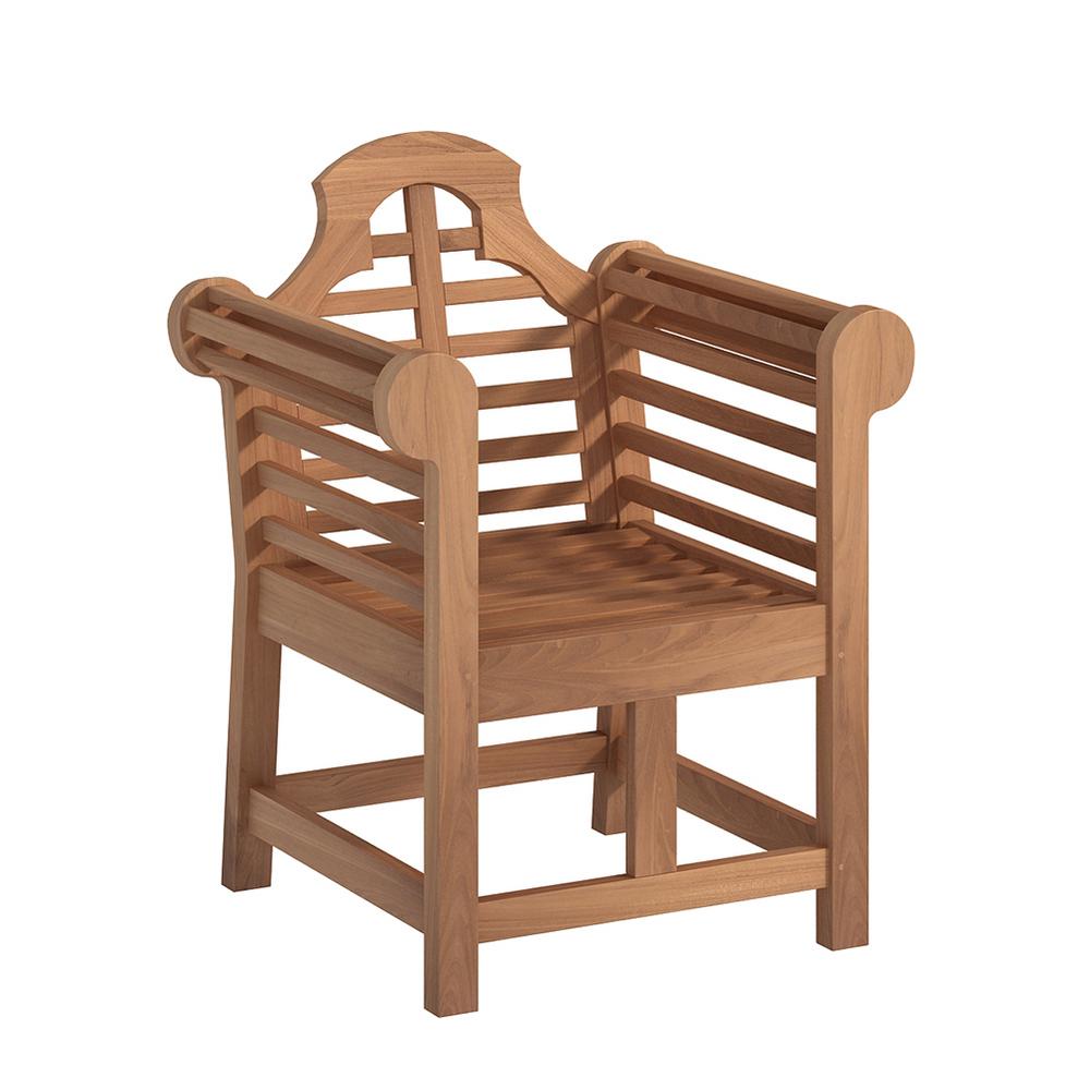 Armchair Natural Teak Outdoor Dining Chair