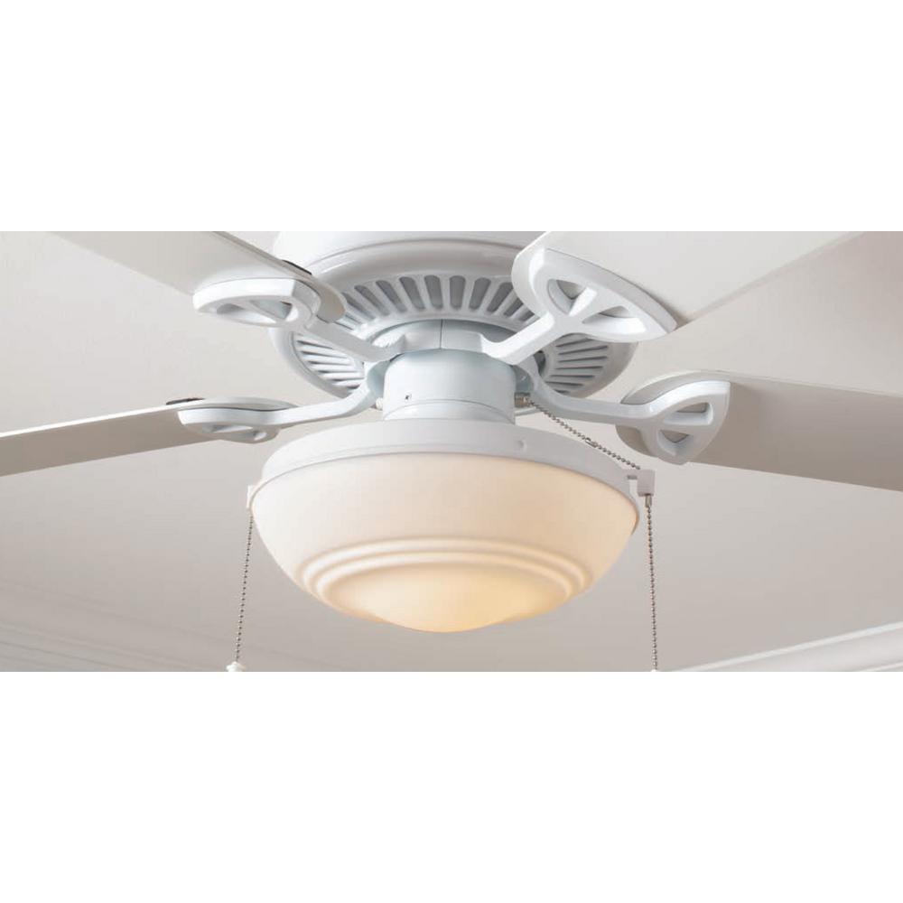 Hampton Bay Raleigh Led Matte White Ceiling Fan Light Kit 91183