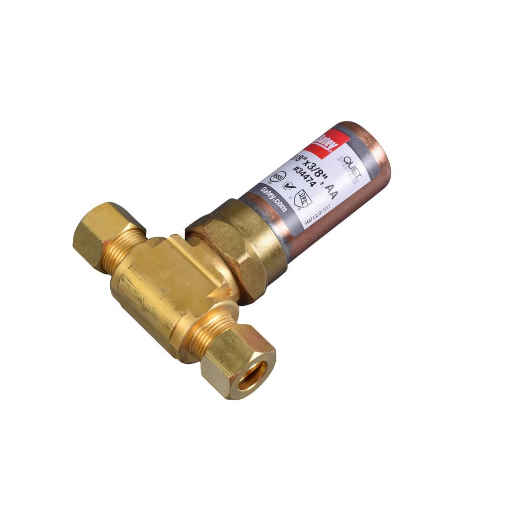 Oatey 3/8 in. O.D. Quiet Brass Pipe Hammer Arrestor Compression Tee AA