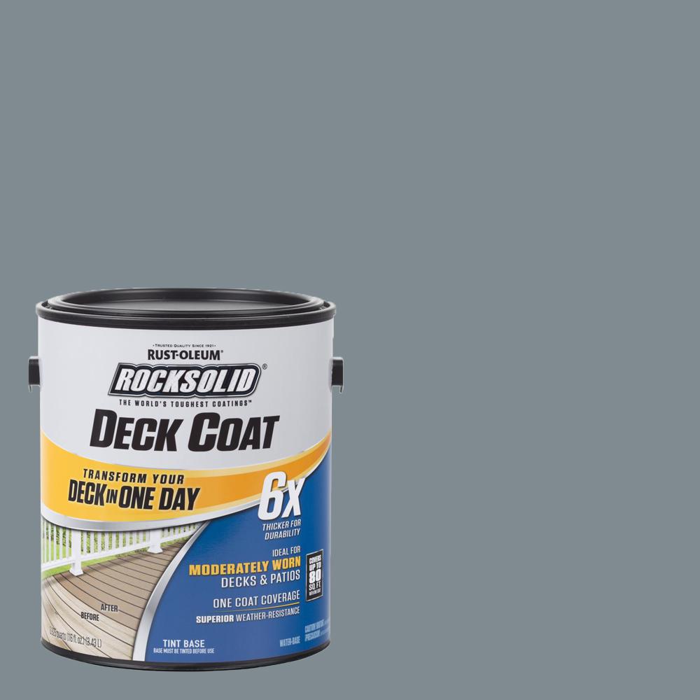 Rust-Oleum RockSolid 1 gal. Slate Exterior 6X Deck Coat ...